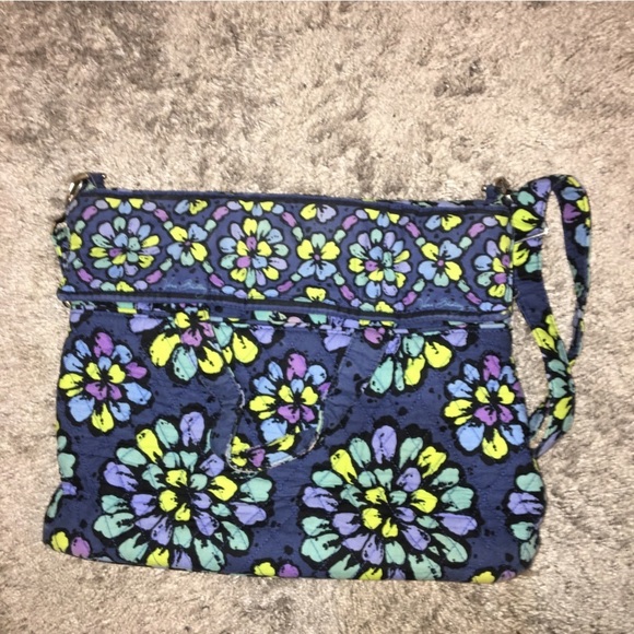 Vera Bradley Indigo Pop Retired Pattern Quilted Purse - Picture 9 of 10